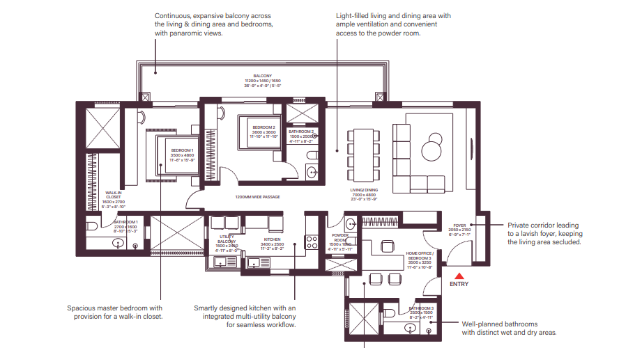 3 BHK TYPE 2