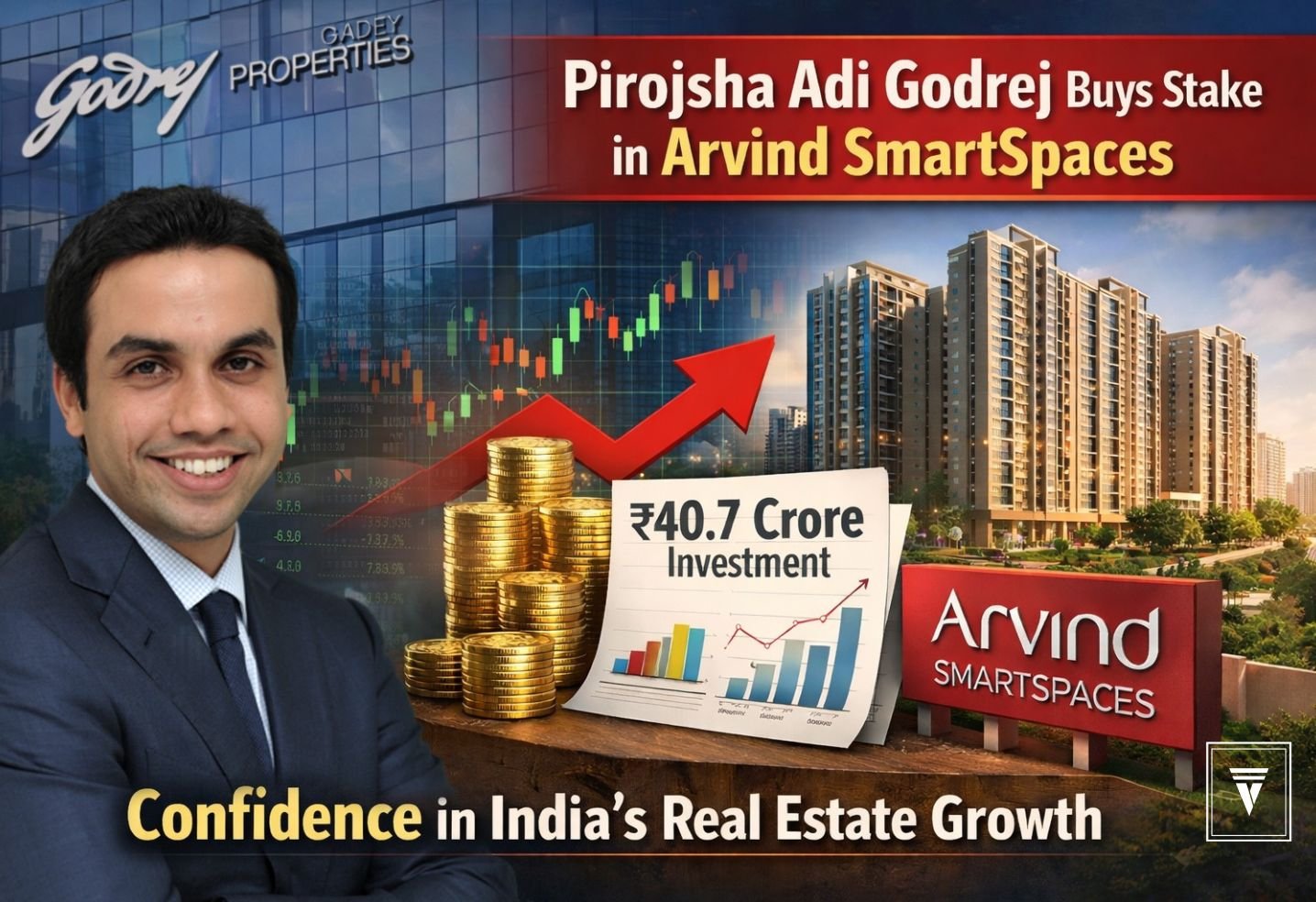 Godrej Group’s Pirojsha Adi Godrej Acquires Stake in Arvind SmartSpaces, Signals Confidence in India’s Real Estate Growth